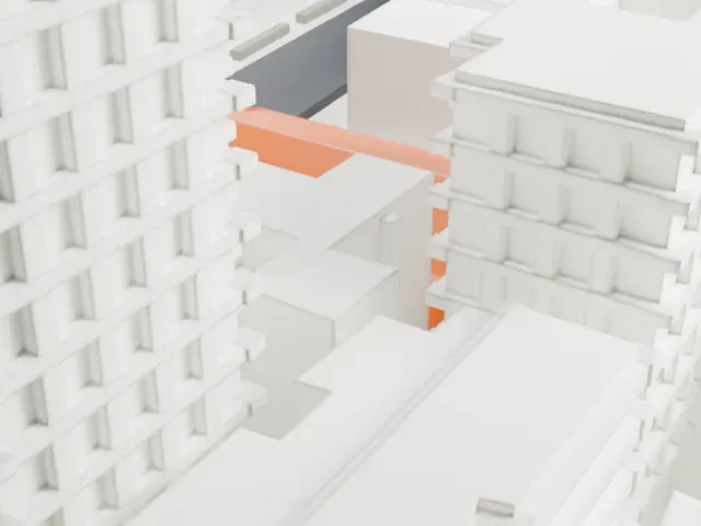 Church of St. Joseph in Greenwich Village model, North view
