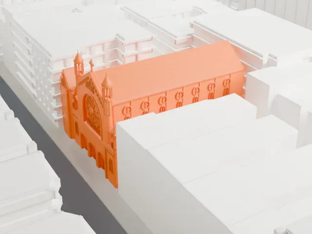 Church of the Ascension, Roman Catholic model, South view
