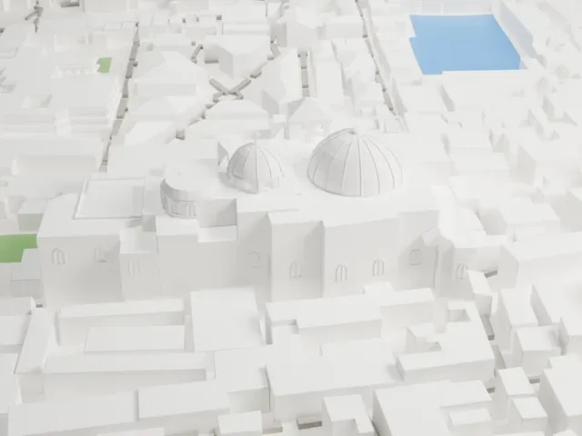 Church of the Holy Sepulchre model, North view