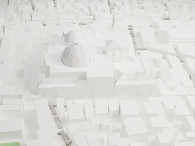 Church of the Holy Sepulchre model, West view