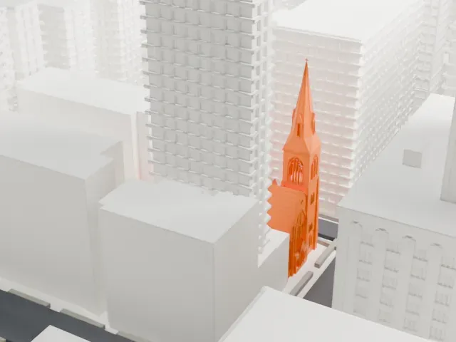 Church of the Incarnation, Episcopal model, North view