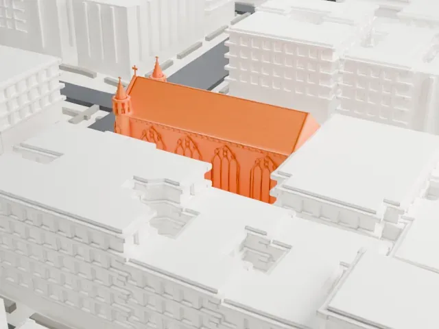 Church of the Incarnation, Roman Catholic model, South view