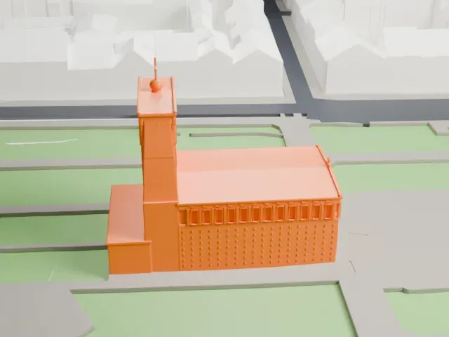 Church of the Most Sacred Heart of Our Lord model, North view