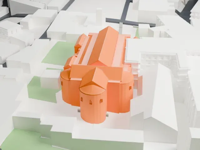 Church of the Nativity model, East view