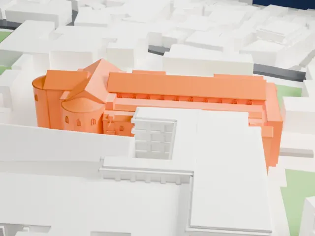 Church of the Nativity model, North view