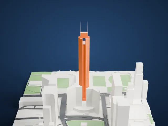 CITIC Plaza model, North view