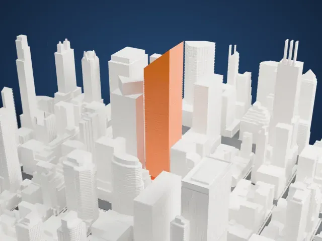 Citigroup Center model, East view