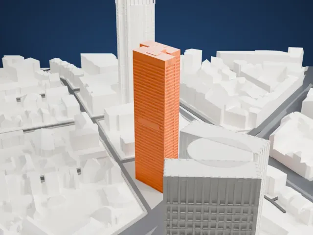 City-Haus model, West view