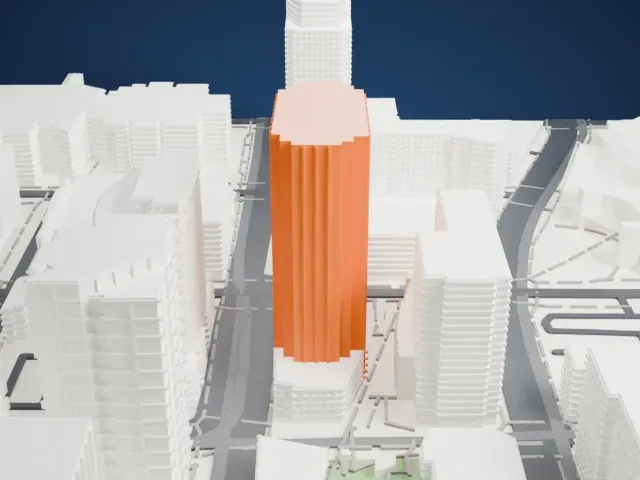 CityScape Phoenix model, West view
