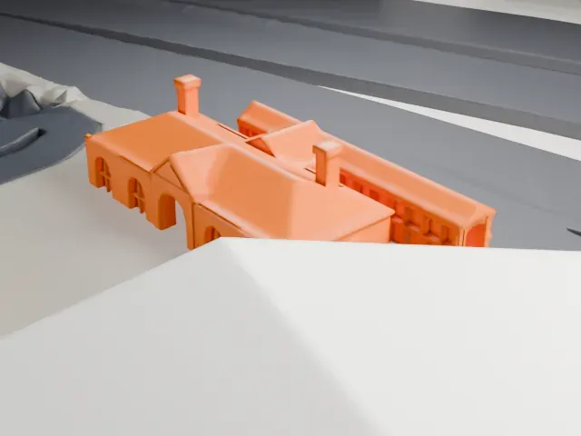 Clapham Junction railway station model, East view