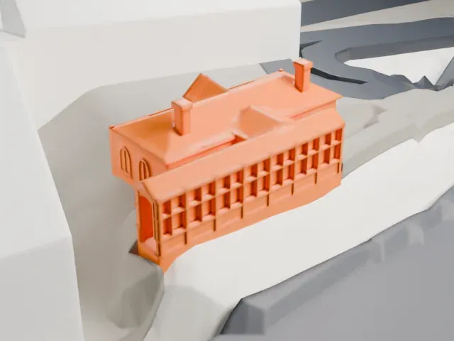 Clapham Junction railway station model, North view