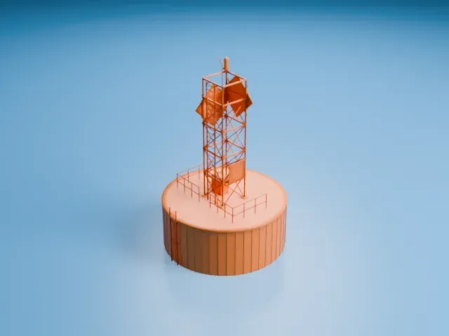 Cold Spring Harbor Light model, East view