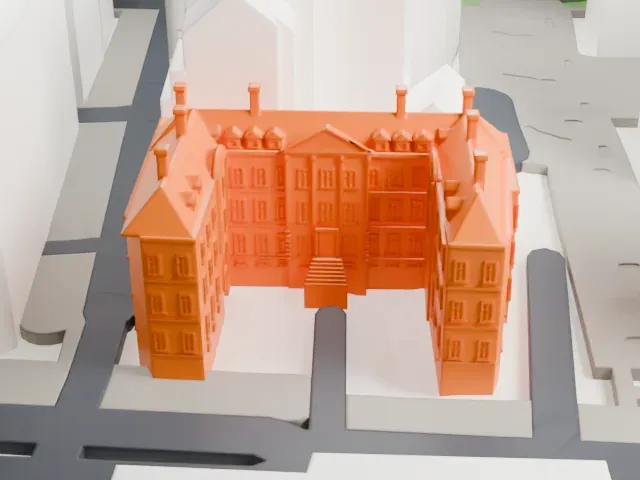 College of Arms model, South view