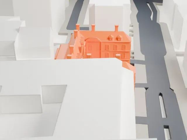 College of Arms model, West view