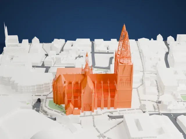 Cologne Cathedral model, North view