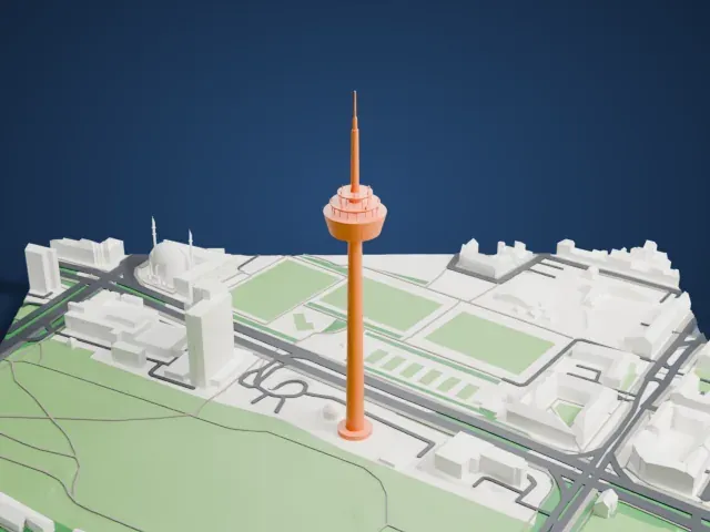 Colonius model, East view