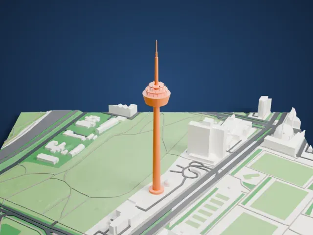 Colonius model, North view