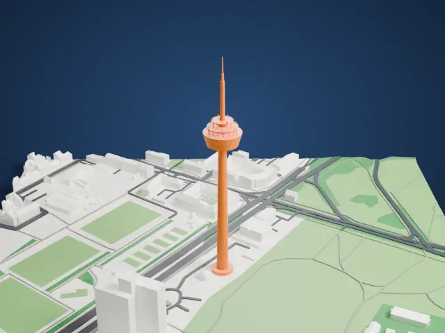 Colonius model, South view