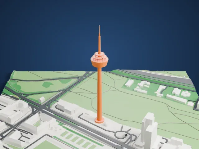 Colonius model, West view