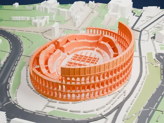Colosseum model, East view