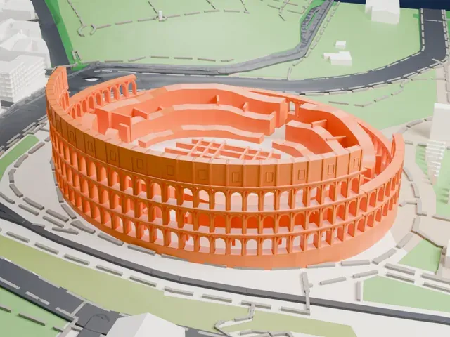 Colosseum model, North view