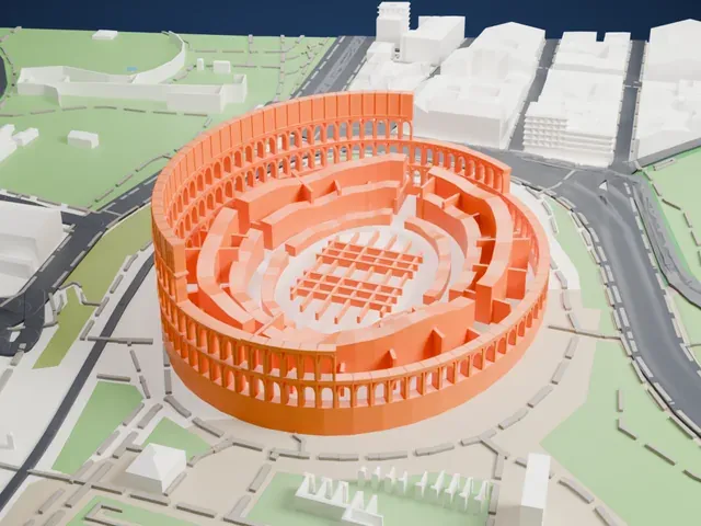 Colosseum model, West view