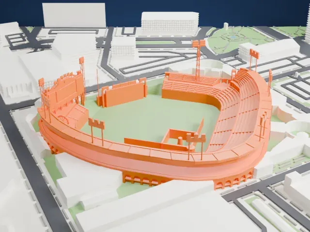 Comerica Park model, North view