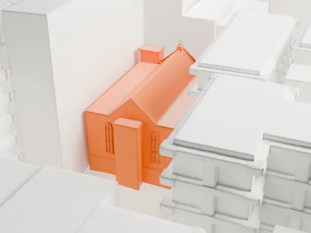 Congregation Chasam Sopher model, East view