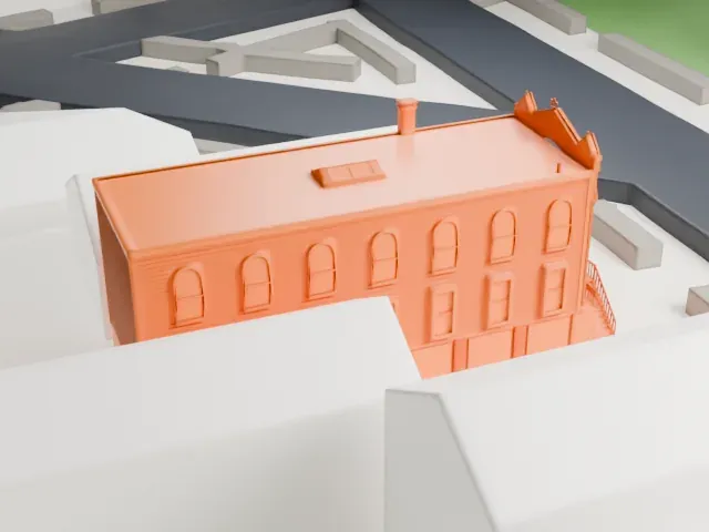 Congregation Tifereth Israel, Queens model, East view