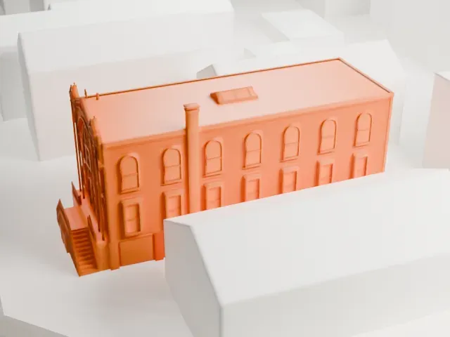 Congregation Tifereth Israel, Queens model, West view