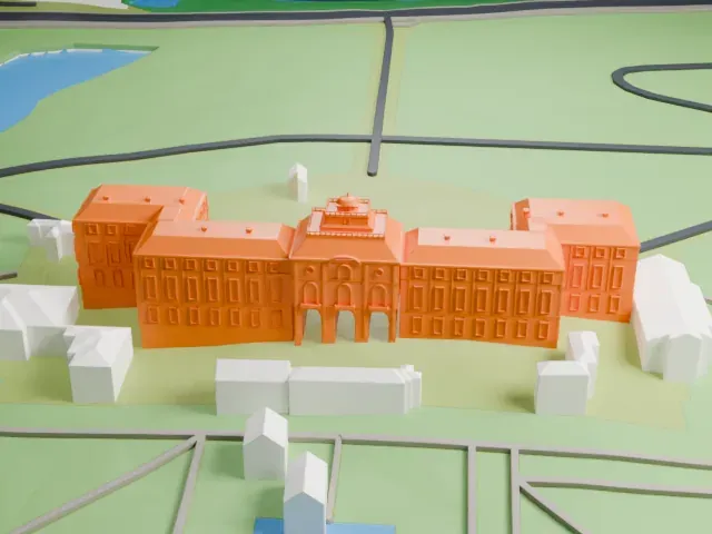 Constantine Palace model, North view