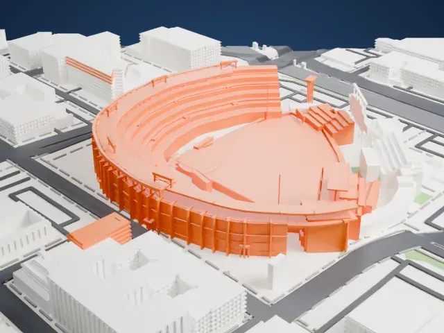 Coors Field model, East view