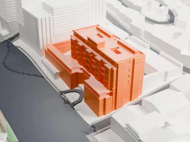 Copacabana Palace model, East view