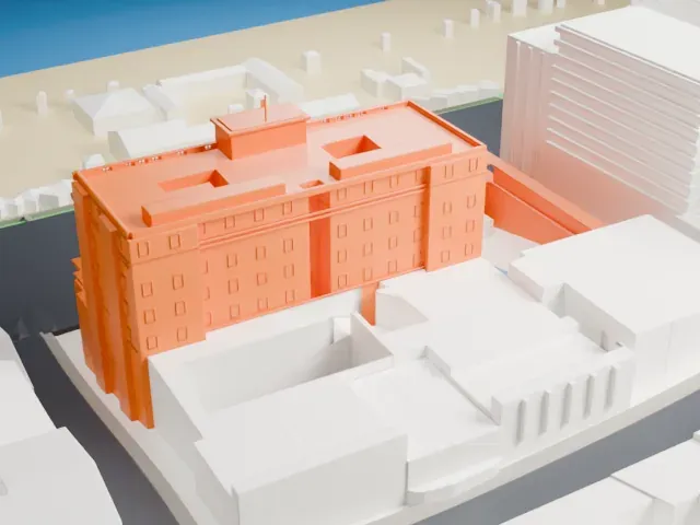 Copacabana Palace model, North view