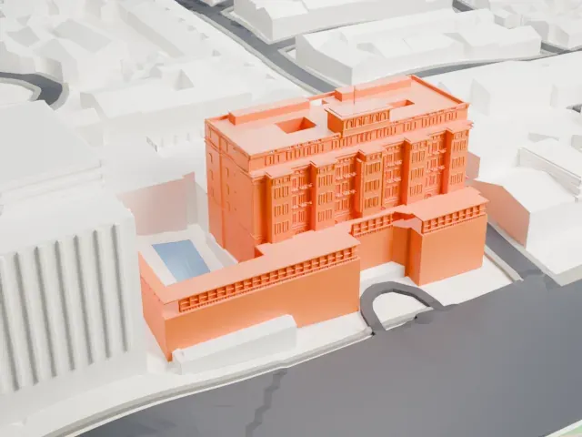Copacabana Palace model, South view