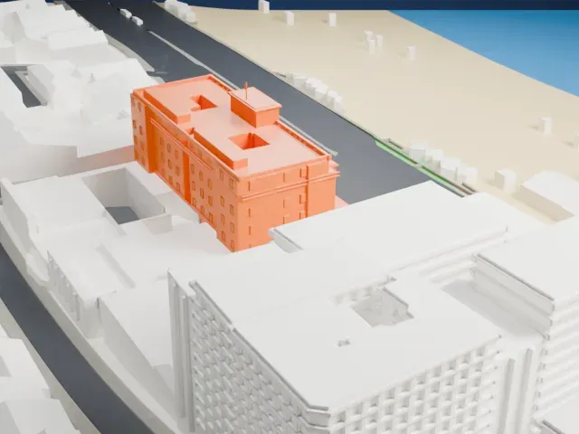Copacabana Palace model, West view