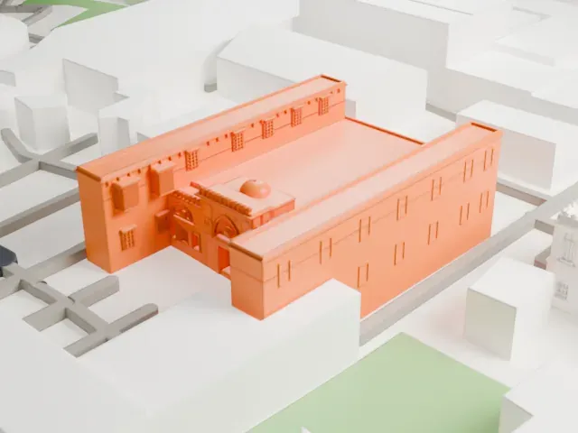 Coptic Museum model, South view