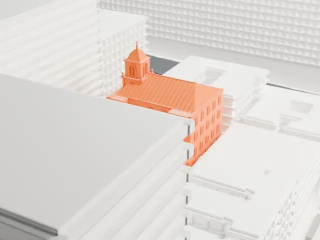 Corpus Christi Church model, East view