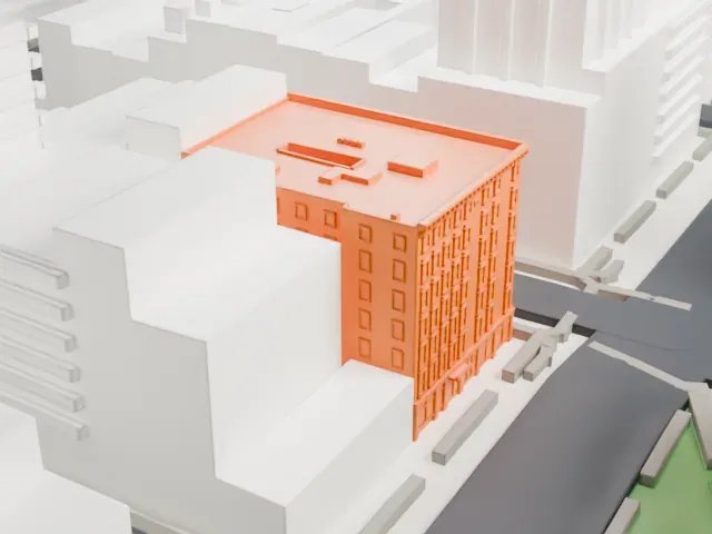 Cosmopolitan Hotel Tribeca model, North view