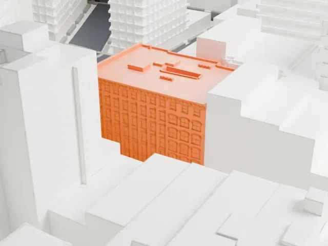 Cosmopolitan Hotel Tribeca model, South view