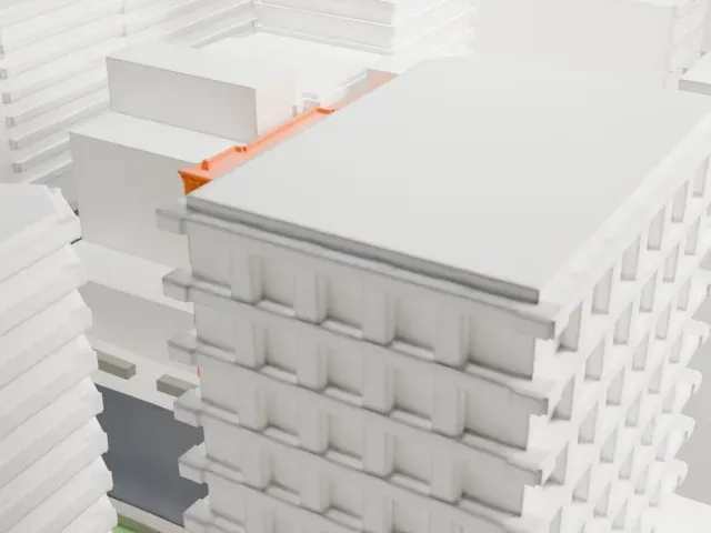 Cosmopolitan Hotel Tribeca model, West view