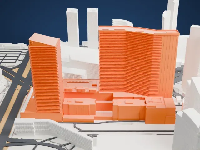 Cosmopolitan of Las Vegas model, North view