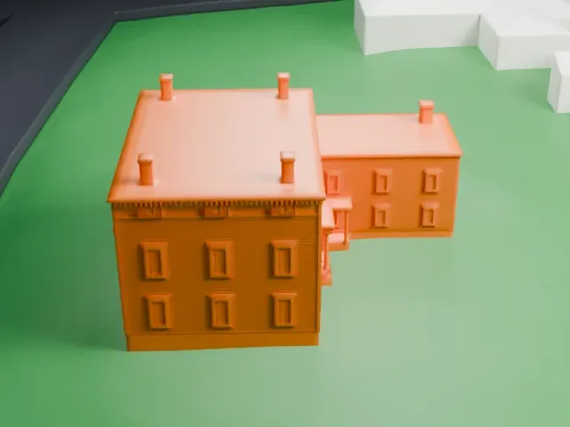 Crane House and Historic YWCA model, North view