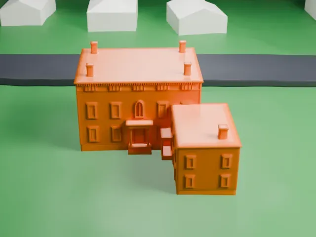 Crane House and Historic YWCA model, West view