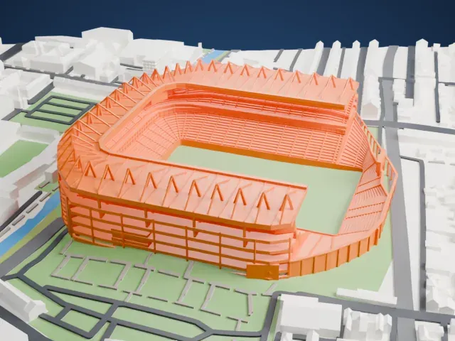Croke Park model, East view
