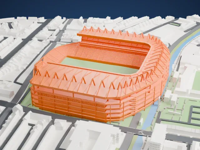 Croke Park model, West view