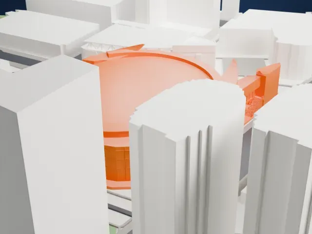 Crypto.com Arena model, South view