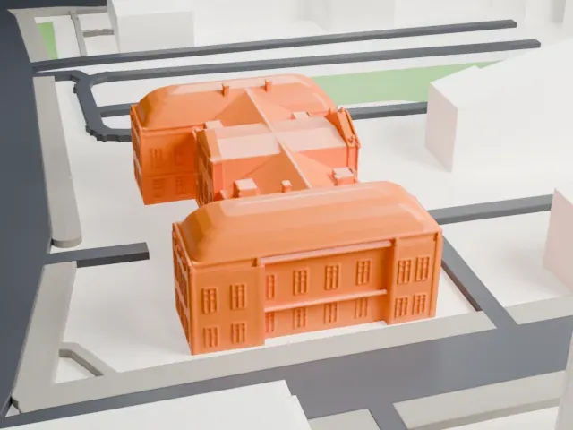 Czapski Palace model, South view