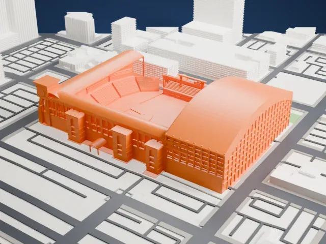 Daikin Park model, East view