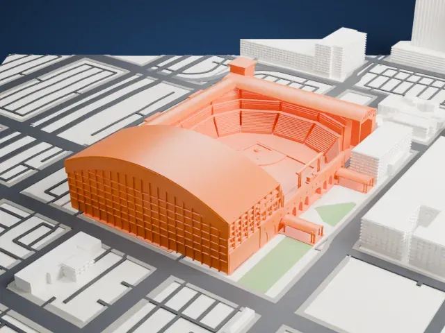Daikin Park model, North view